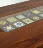 Siramika Sheesham Wood 6 Seater Dining Table In Provincial Teak Finish