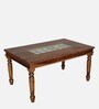 Siramika Sheesham Wood 6 Seater Dining Table In Provincial Teak Finish