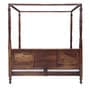 Siramika Sheesham Wood King Size Poster Bed in Provincial Teak Finish