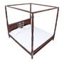 Siramika Sheesham Wood King Size Poster Bed in Provincial Teak Finish