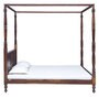 Siramika Sheesham Wood King Size Poster Bed in Provincial Teak Finish