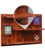 Siramika Sheesham Wood Book Shelf in Honey Oak Finish