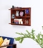 Siramika Sheesham Wood Book Shelf in Honey Oak Finish