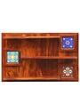 Siramika Sheesham Wood Book Shelf in Honey Oak Finish