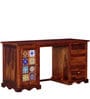 Siramika Sheesham Wood Study Table in Honey Oak finish