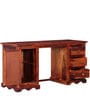 Siramika Sheesham Wood Study Table in Honey Oak finish