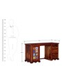 Siramika Sheesham Wood Study Table in Honey Oak finish