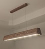 Sirius 36 Brown Solid Wood Linear LED Hanging Light