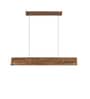 Sirius 36 Brown Solid Wood Linear LED Hanging Light