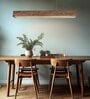 Sirius 48 Brown Solid Wood Linear LED Hanging Light