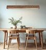 Sirius 48 Brown Solid Wood Linear LED Hanging Light