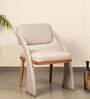 Sirocco Fabric Dining Chair In White Colour