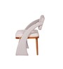 Sirocco Fabric Dining Chair In White Colour