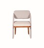 Sirocco Fabric Dining Chair In White Colour
