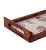 Sirohi Kanaier Glass & Wooden Serving Tray
