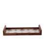 Sirohi Kanaier Glass & Wooden Serving Tray