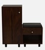 Sit & Stow 12-Pairs Shoe Cabinet In Classic Walnut Finish With Seating