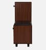 Sit & Stow 12-Pairs Shoe Cabinet In Walnut Finish With Seating