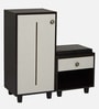 Sit & Stow 12-Pairs Shoe Cabinet In Wenge and White Finish With Seating