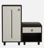 Sit & Stow 12-Pairs Shoe Cabinet In Wenge and White Finish With Seating