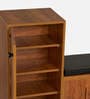 Sit & Stow 16-Pairs Shoe Cabinet In Tan Finish With Seating