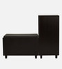 Sit & Stow 16-Pairs Shoe Cabinet In Wenge & White Finish With Seating