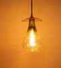 Sitara Glass Hanging Lamp Gold Small