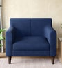 Godrej Interio Sitso Fabric 1 Seater Sofa In Blue Colour