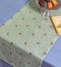 sivila Green (78 x 14 ) Silk  Table Runner
