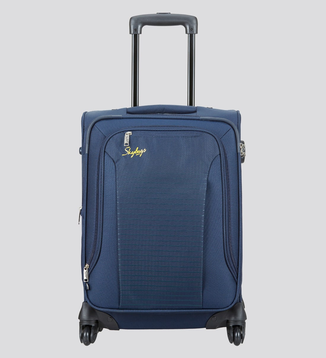 skybags blue suitcase