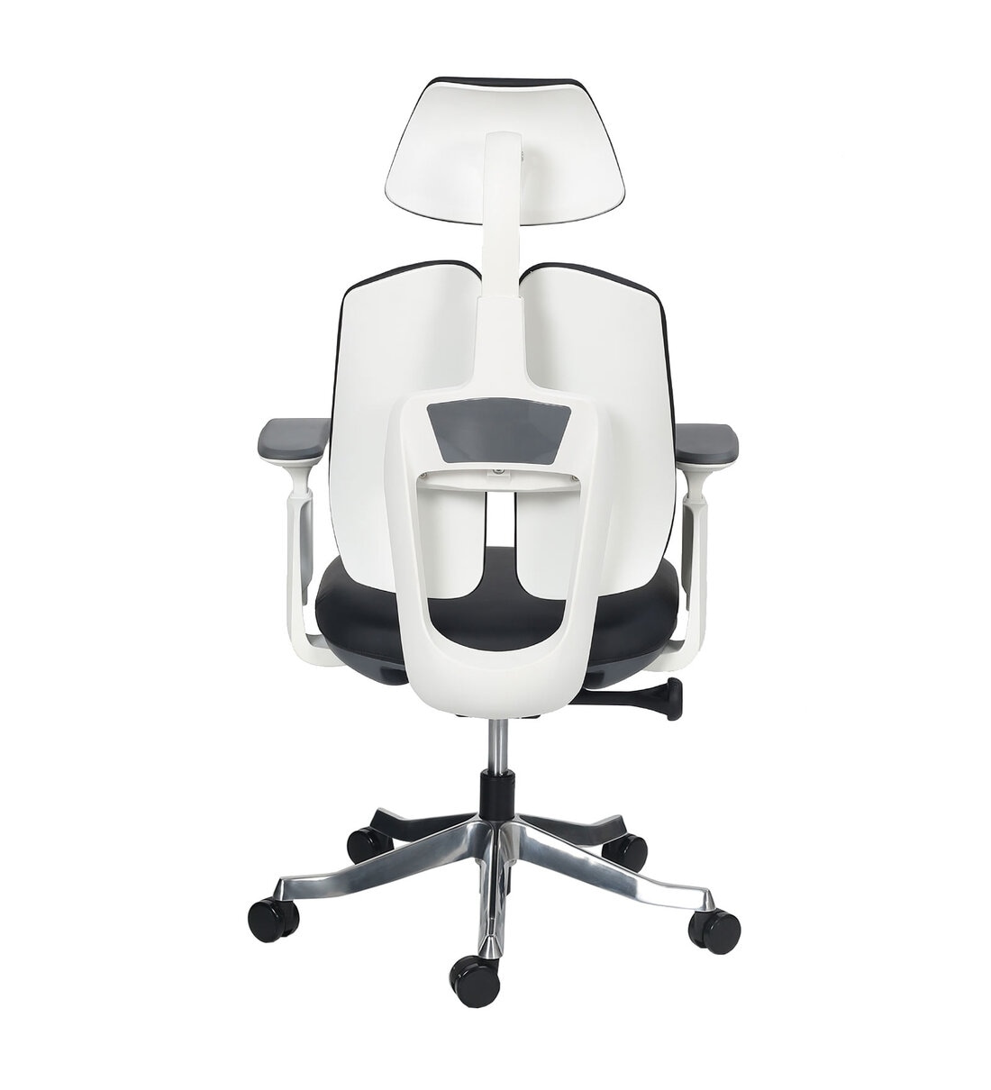 Buy Skyla High Back Executive Chair with Dual Backrest in White & Black