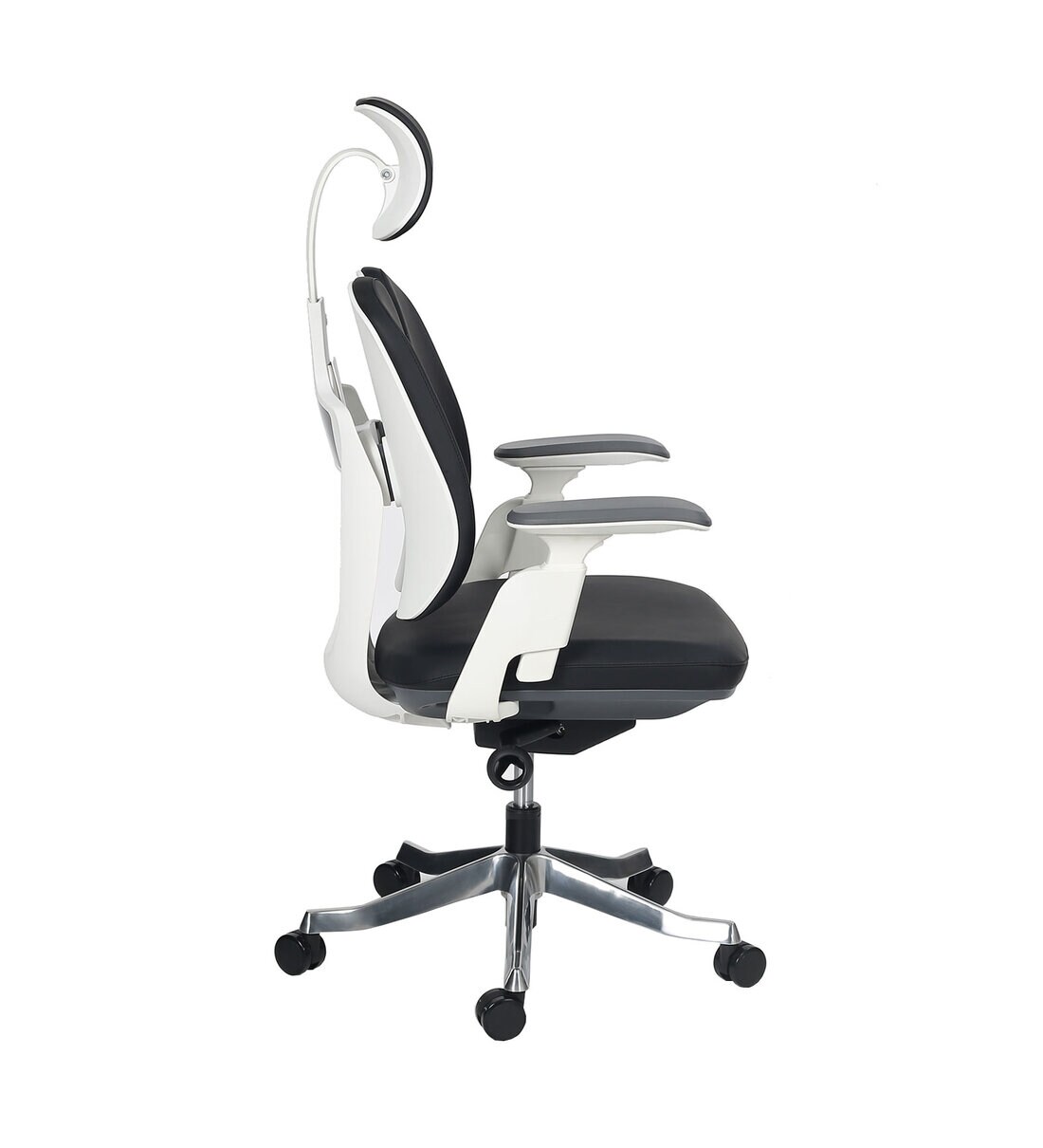 Buy Skyla High Back Executive Chair with Dual Backrest in White & Black