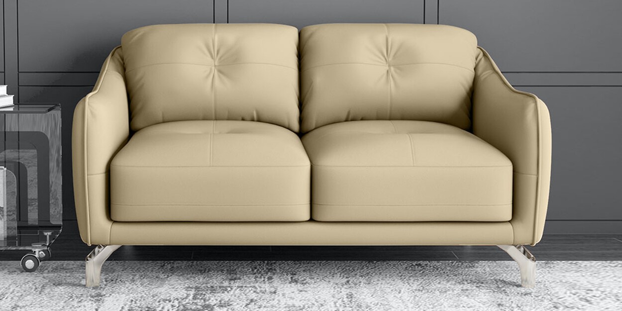 Buy Skyler 2 Seater Sofa in Cream Colour by Durian Online