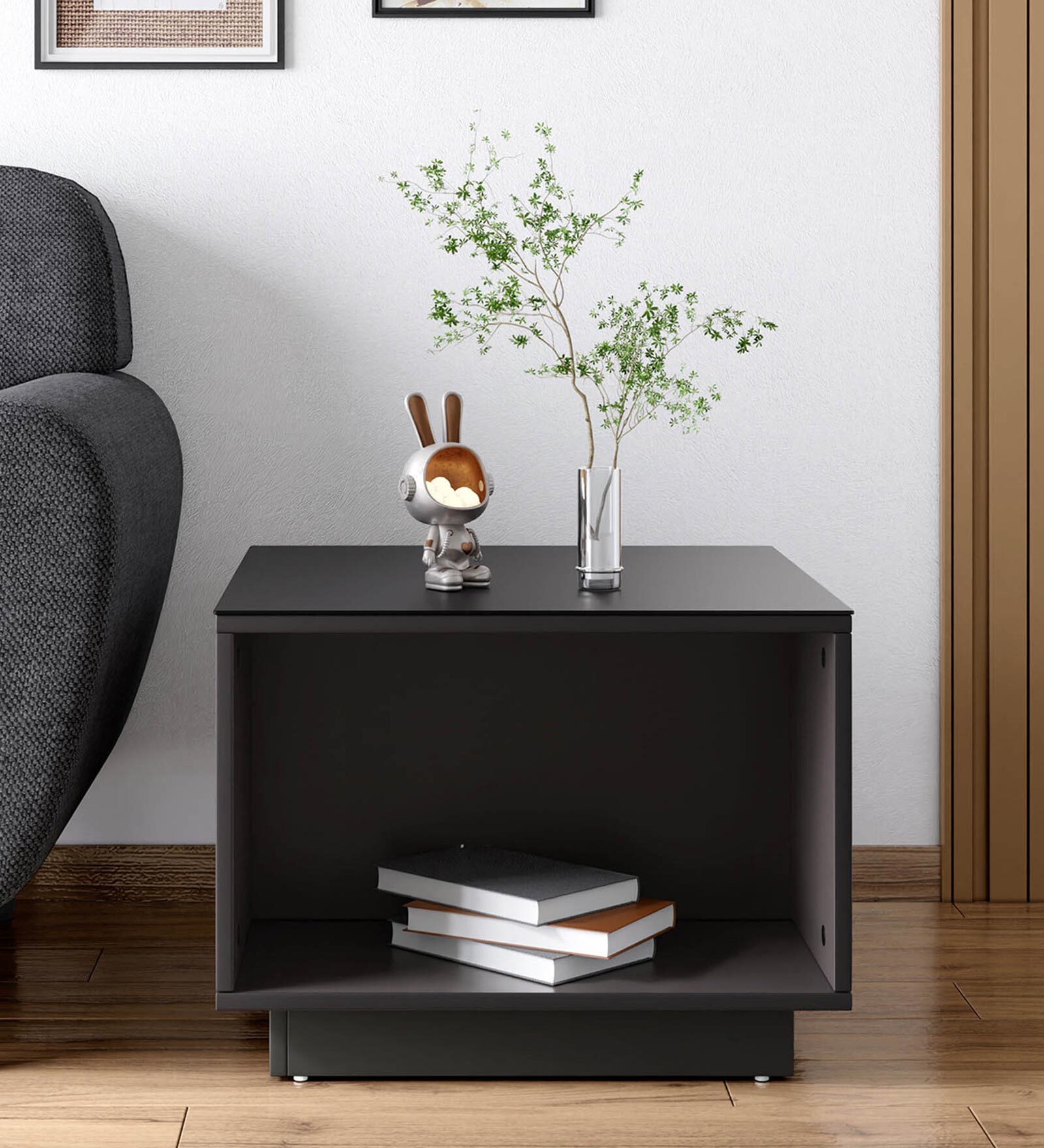 Skyline End Table in Black Finish