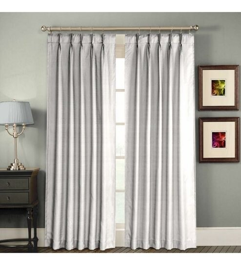 Buy Skipper Classy Striped Long Pleated Door Curtain Online Door
