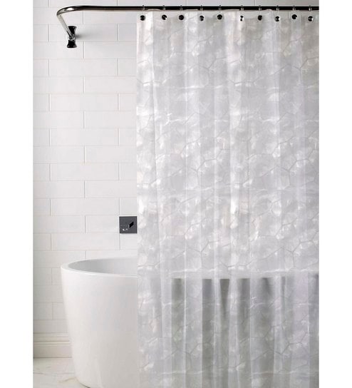 Buy Skipper White Pvc Shower Curtain Online Shower Curtains