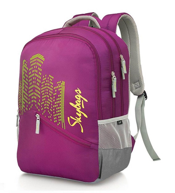 skybags purple backpacks