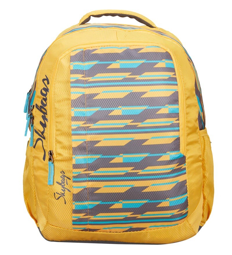 skybags yellow backpack