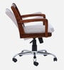 Skardin Solid Wood Ergonomic Chair in Scratch Resistant Honey Oak Finish