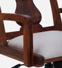 Skardin Solid Wood Ergonomic Chair in Scratch Resistant Honey Oak Finish