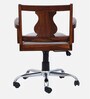 Skardin Solid Wood Ergonomic Chair in Scratch Resistant Honey Oak Finish
