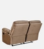 Skelton Fabric 2 Seater Recliner In Velvet Brown Finish