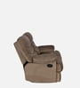 Skelton Fabric 2 Seater Recliner In Velvet Brown Finish