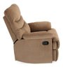 Skelton Fabric 1 Seater Manual Recliner in Brown Colour