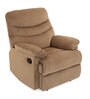 Skelton Fabric 1 Seater Manual Recliner in Brown Colour