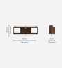 Skiddo Lite TV Unit In Brown Maple Finish For TVs up to 55"