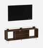 Skiddo Lite TV Unit In Brown Maple Finish For TVs up to 55"