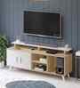 Skiddo TV Unit In European Oak & White Finish