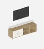 Skiddo TV Unit In European Oak & White Finish