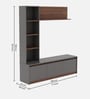 Skifer TV Unit in Planked Walnut and Grey Finish Skifer TV Unit in Planked Walnut and Grey Finish